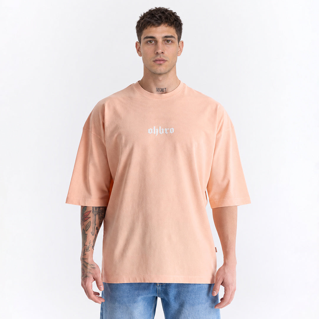 Yavruağzı Klasik Logo Super Oversize Tişört
