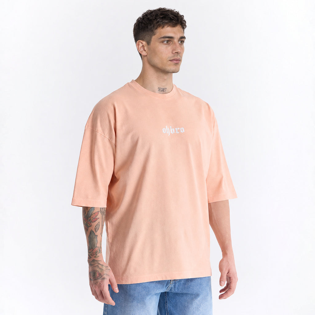 Yavruağzı Klasik Logo Super Oversize Tişört