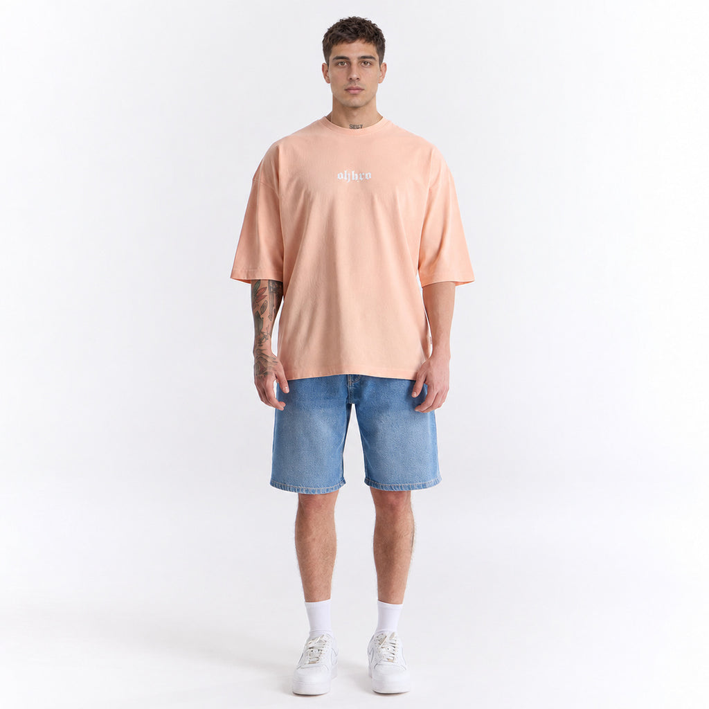 Yavruağzı Klasik Logo Super Oversize Tişört