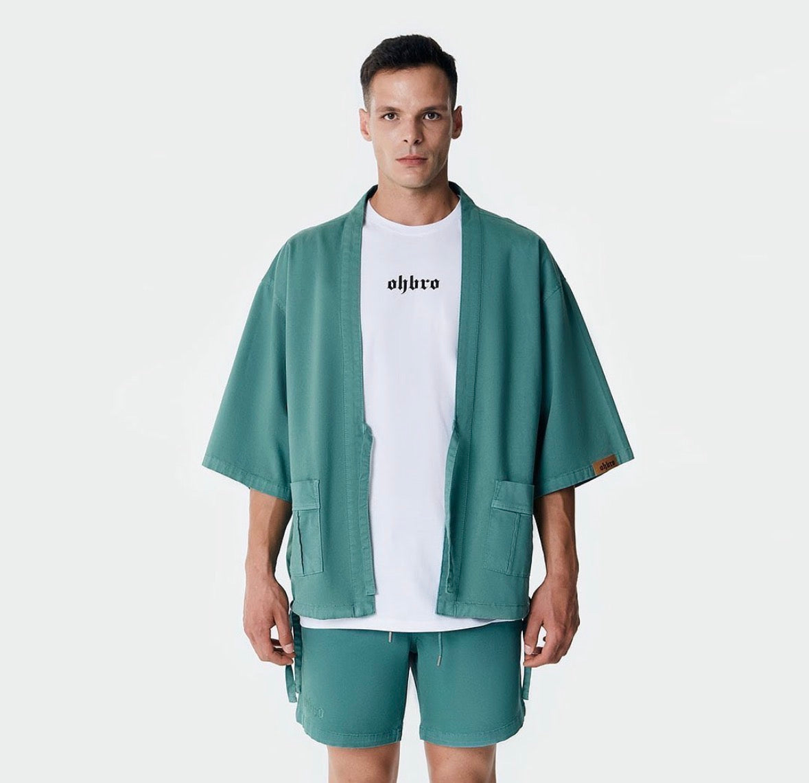 Ada Yeşili Kimono Ceket