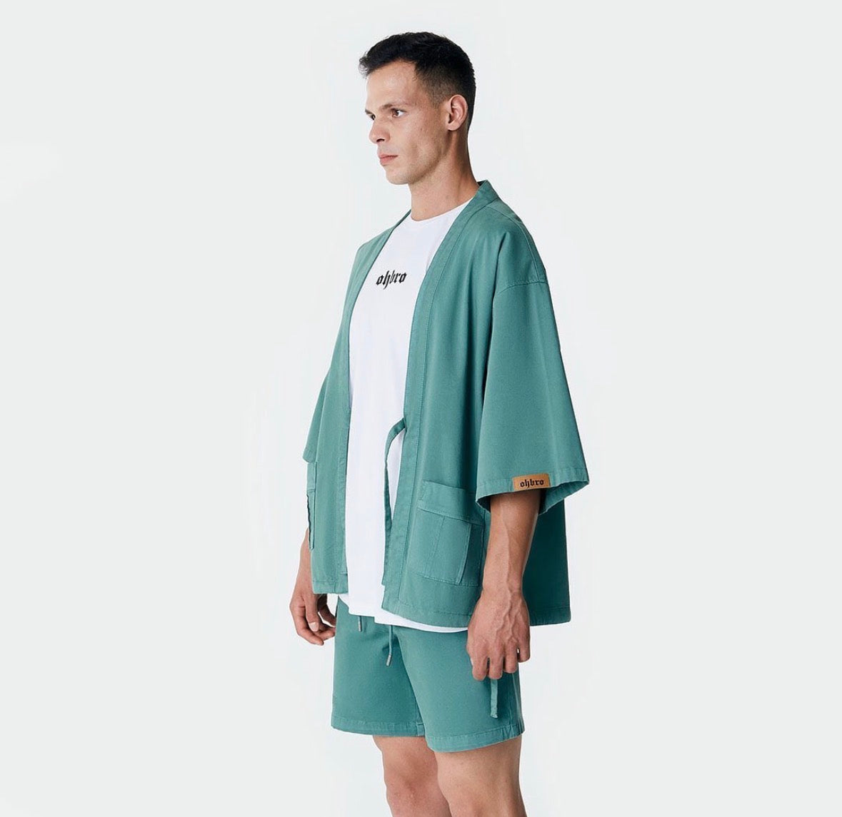 Ada Yeşili Kimono Ceket