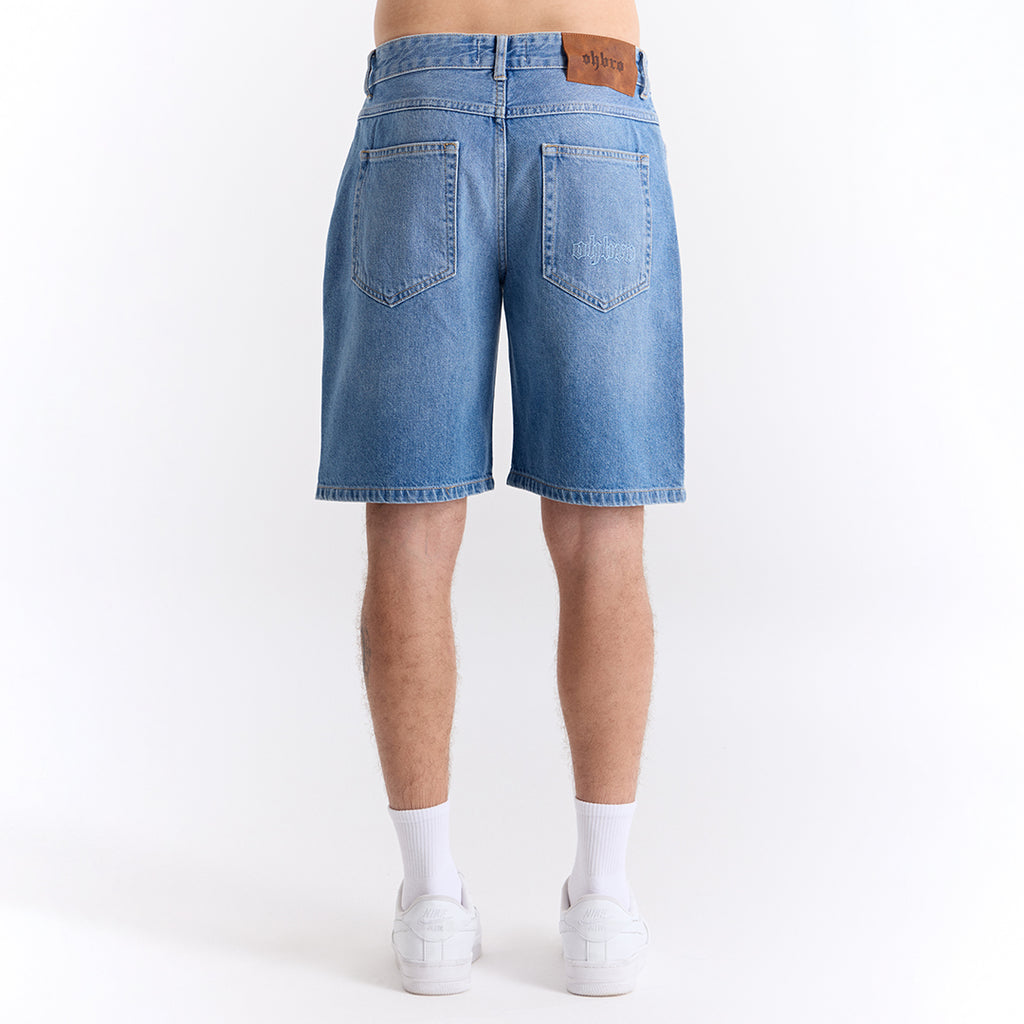 Mavi Straight Fit Kot Şort