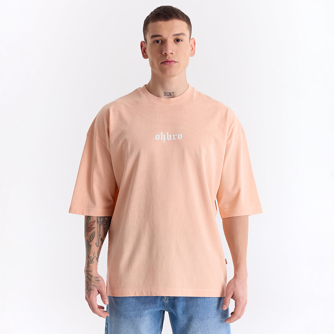 Yavruağzı Klasik Logo Super Oversize Tişört