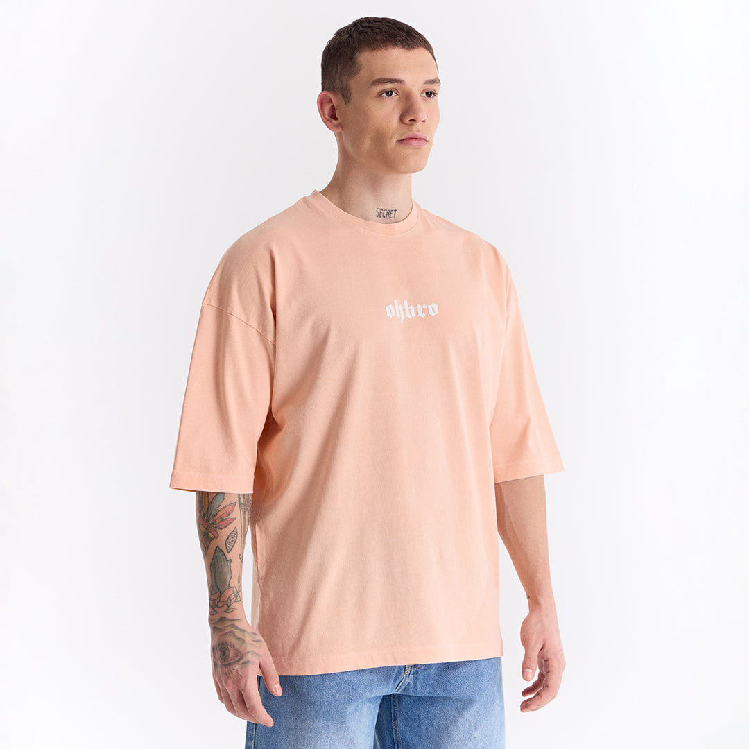 Yavruağzı Klasik Logo Super Oversize Tişört
