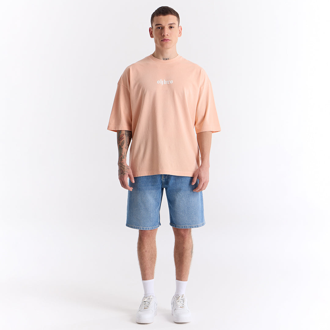Yavruağzı Klasik Logo Super Oversize Tişört