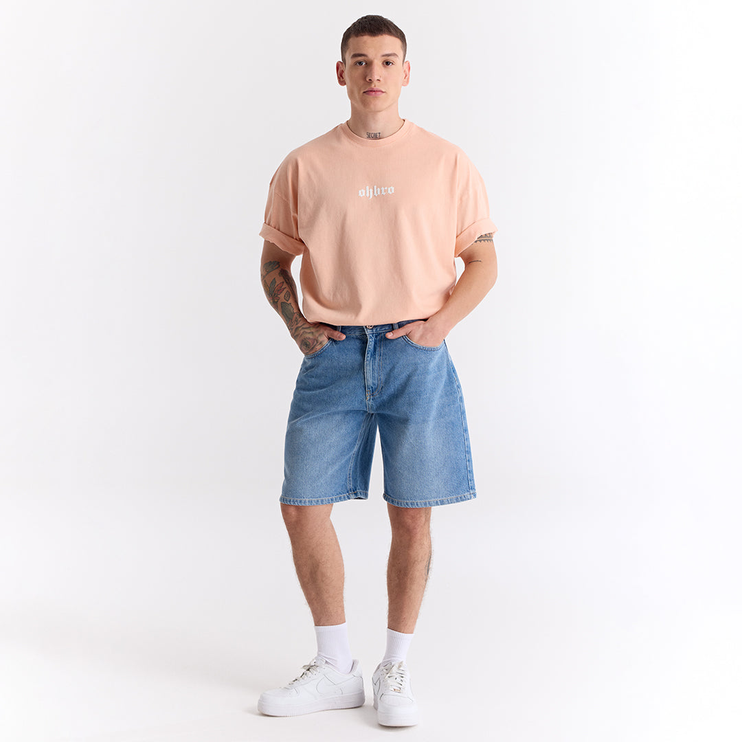 Yavruağzı Klasik Logo Super Oversize Tişört