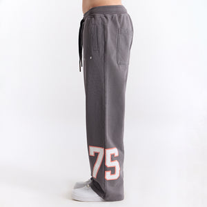 Gri 75 Baskılı Eşofman Altı