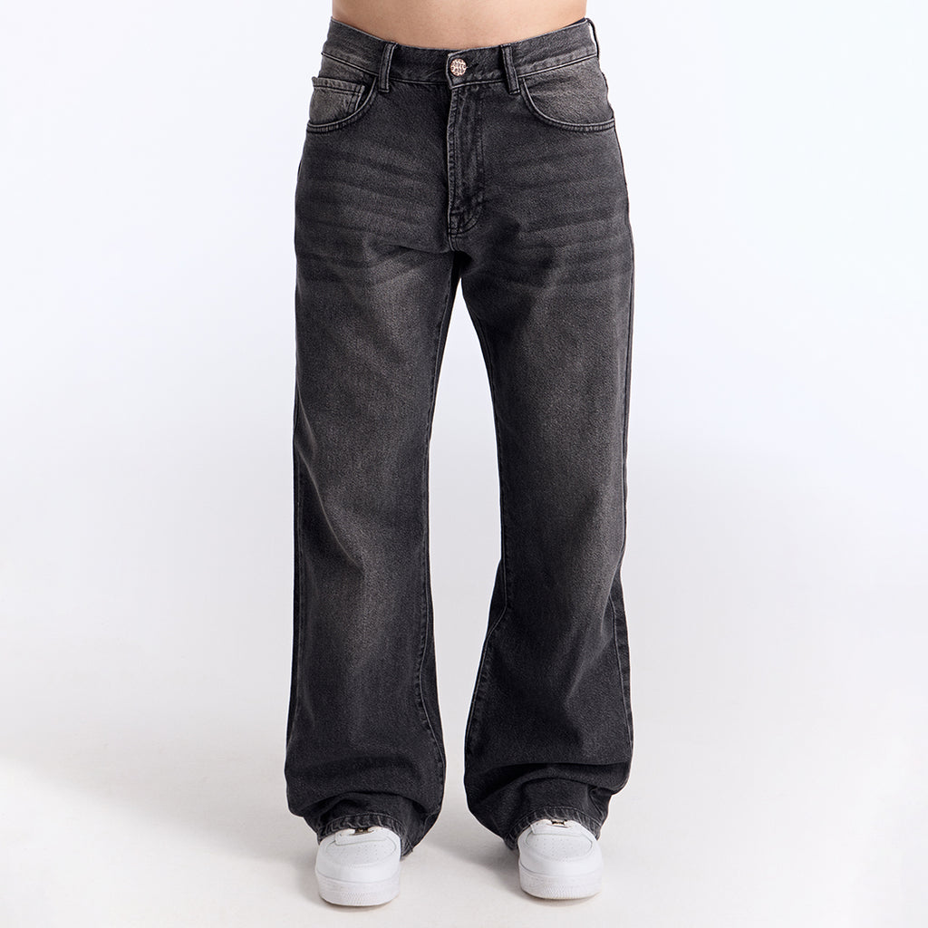 Antrasit Loose Fit Kot Pantolon