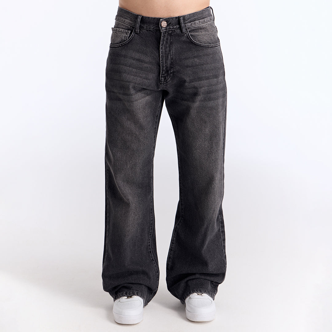 Antrasit Loose Fit Kot Pantolon