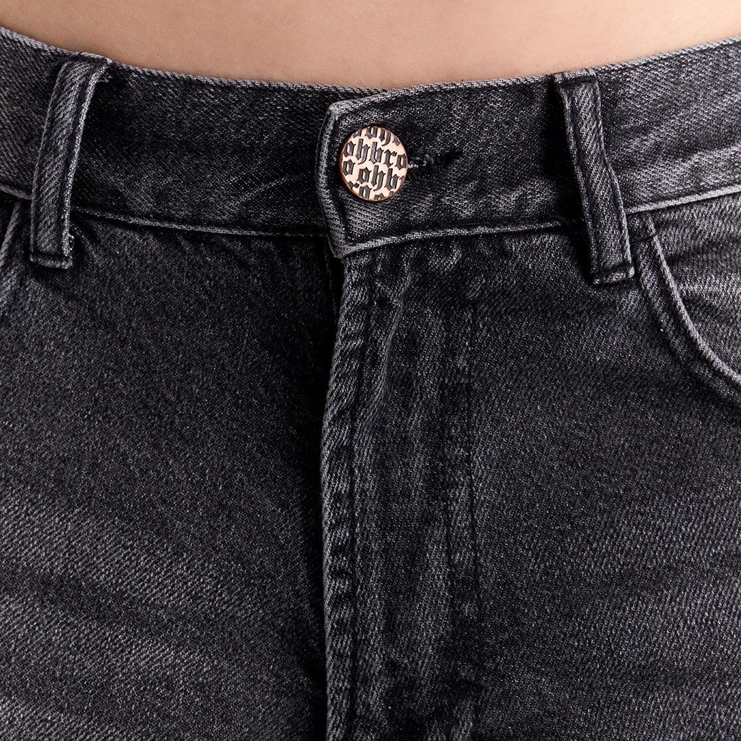 Antrasit Loose Fit Kot Pantolon