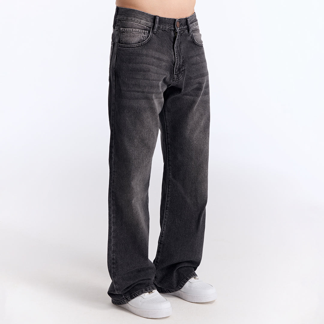 Antrasit Loose Fit Kot Pantolon