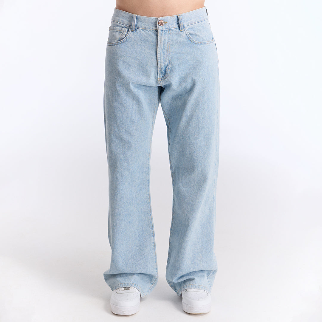Açık Mavi Loose Fit Kot Pantolon