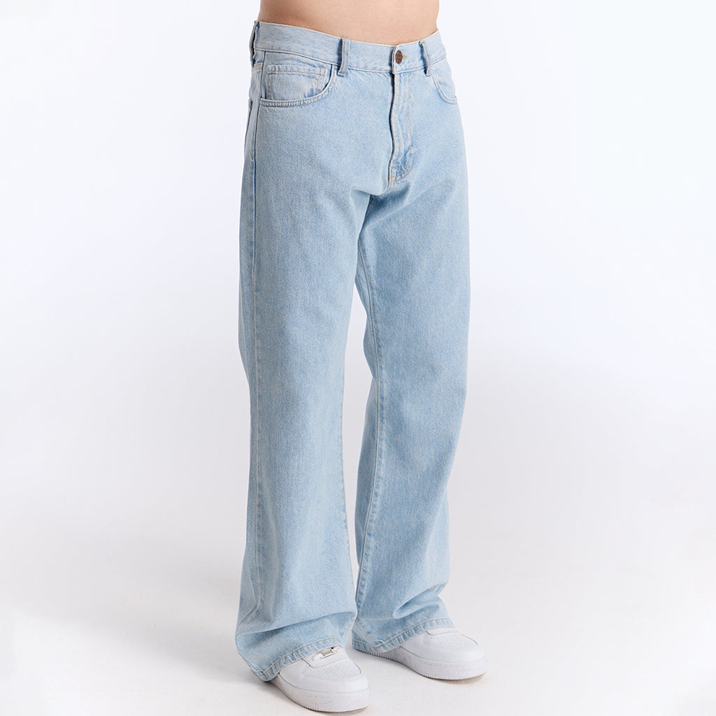 Açık Mavi Loose Fit Kot Pantolon