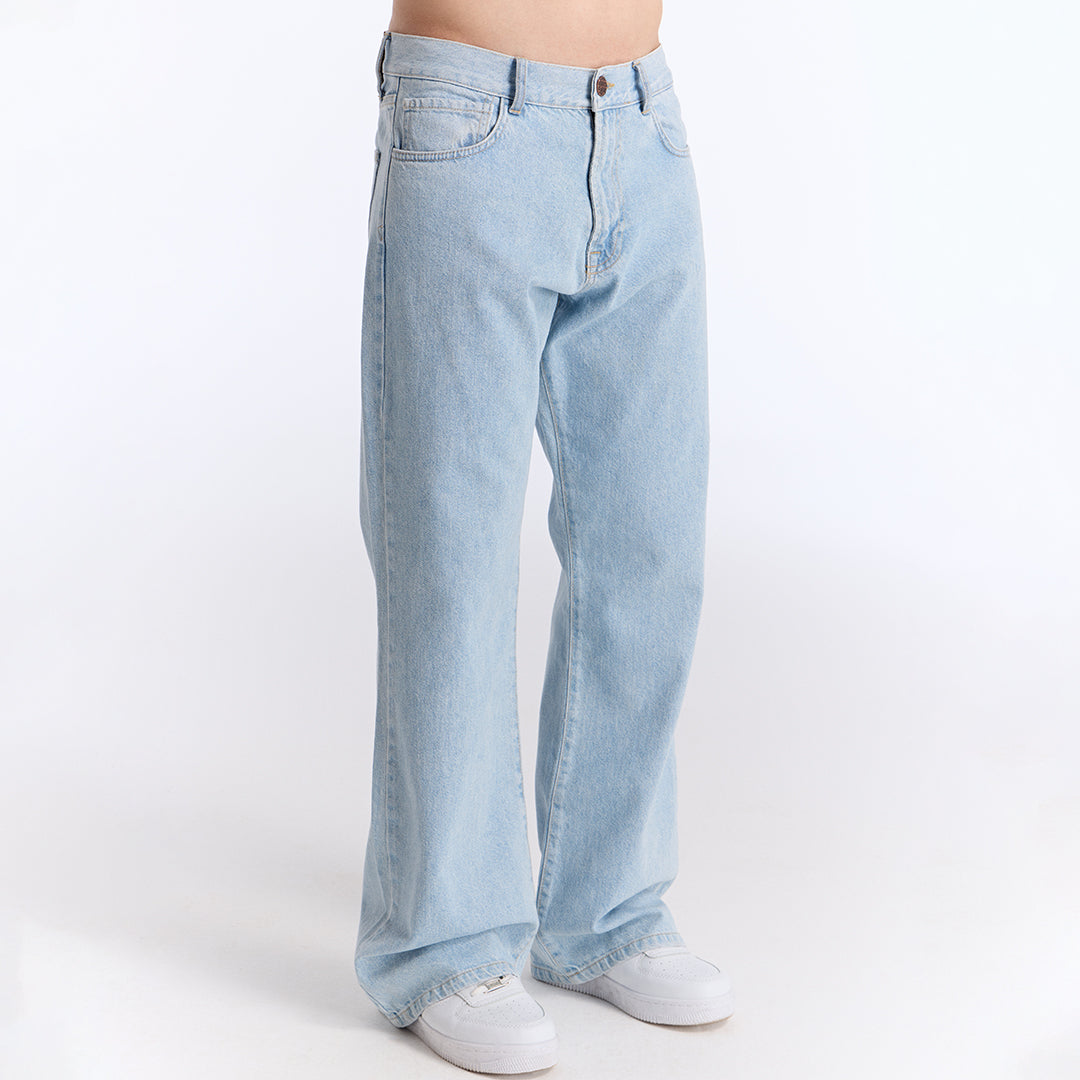 Açık Mavi Loose Fit Kot Pantolon