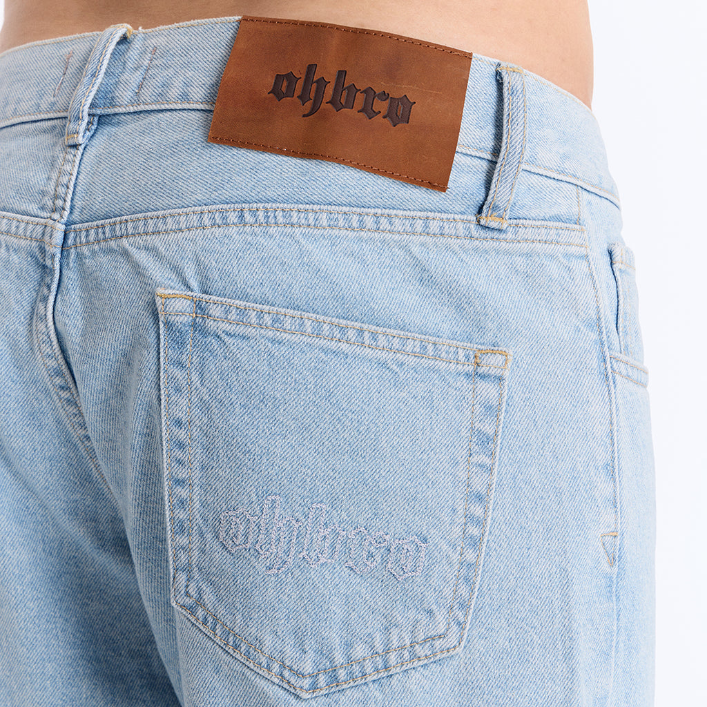 Açık Mavi Loose Fit Kot Pantolon
