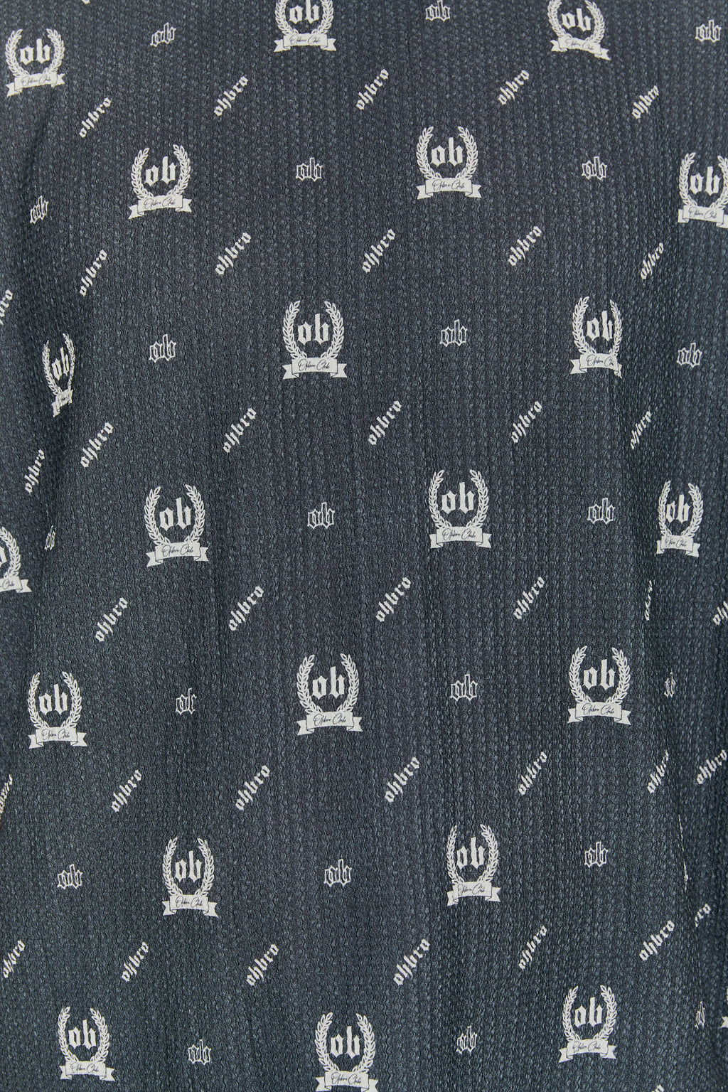 Monogram Desenli Antrasit Oversize Tişört