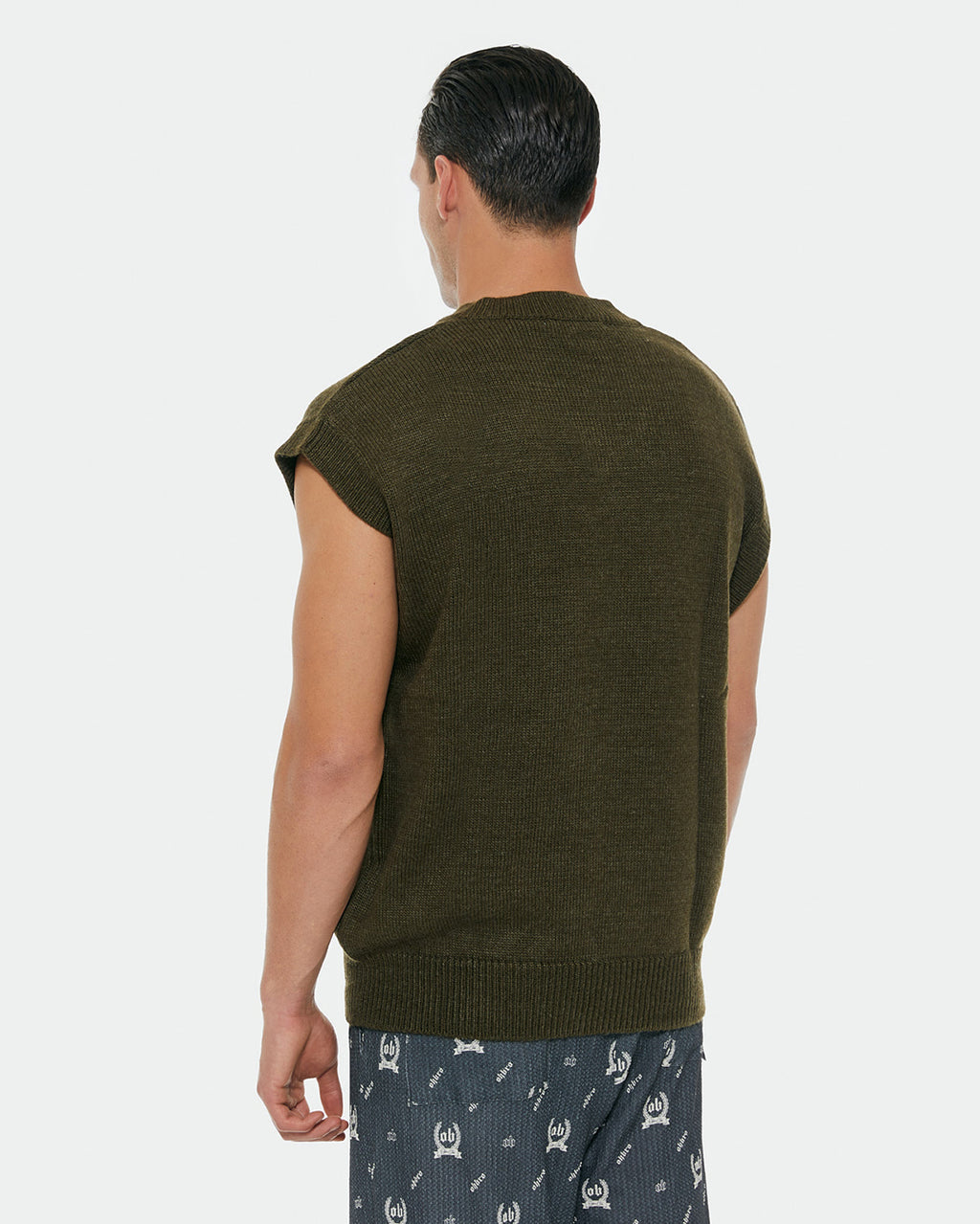 Triko Haki Oversize Süveter