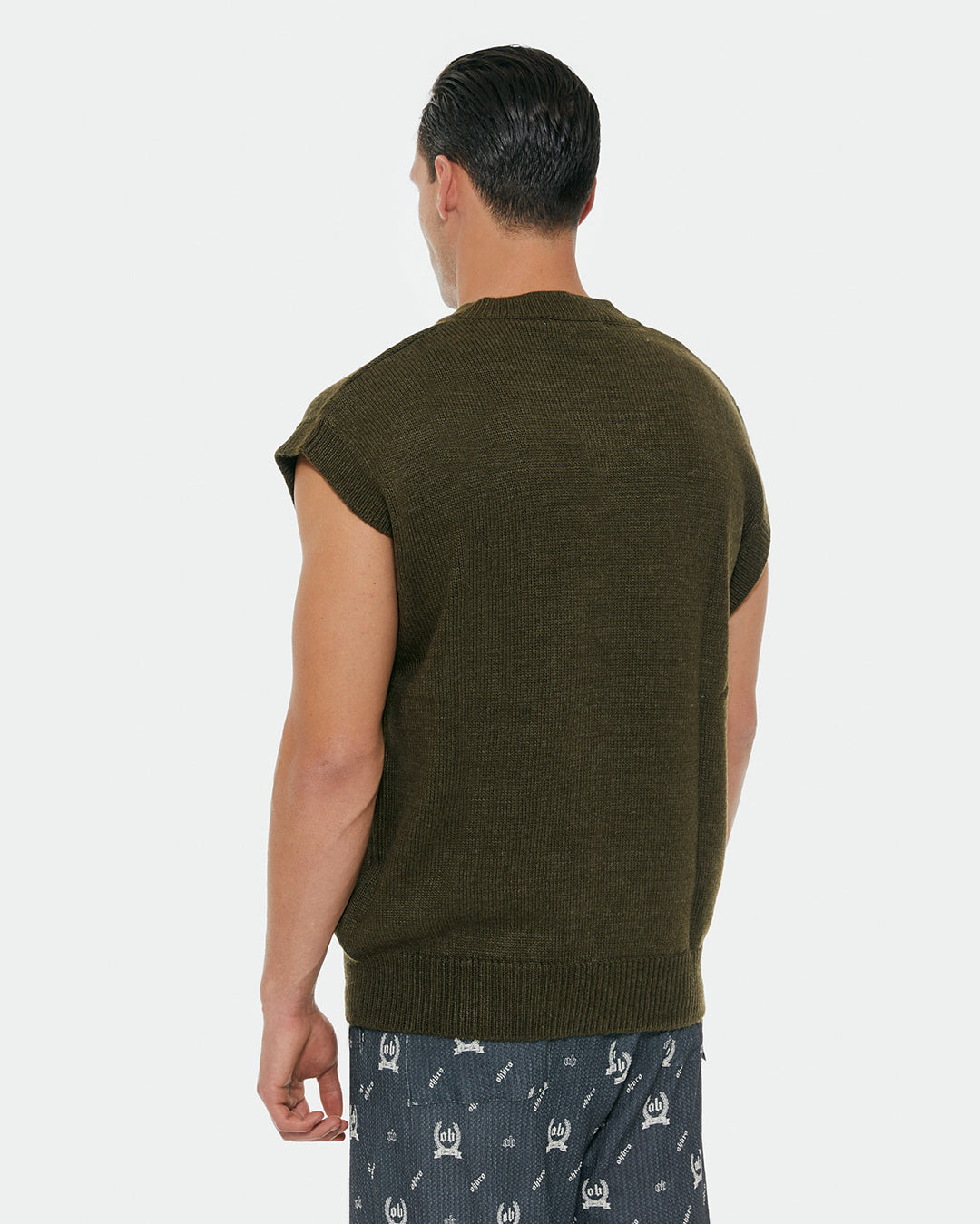 Triko Haki Oversize Süveter